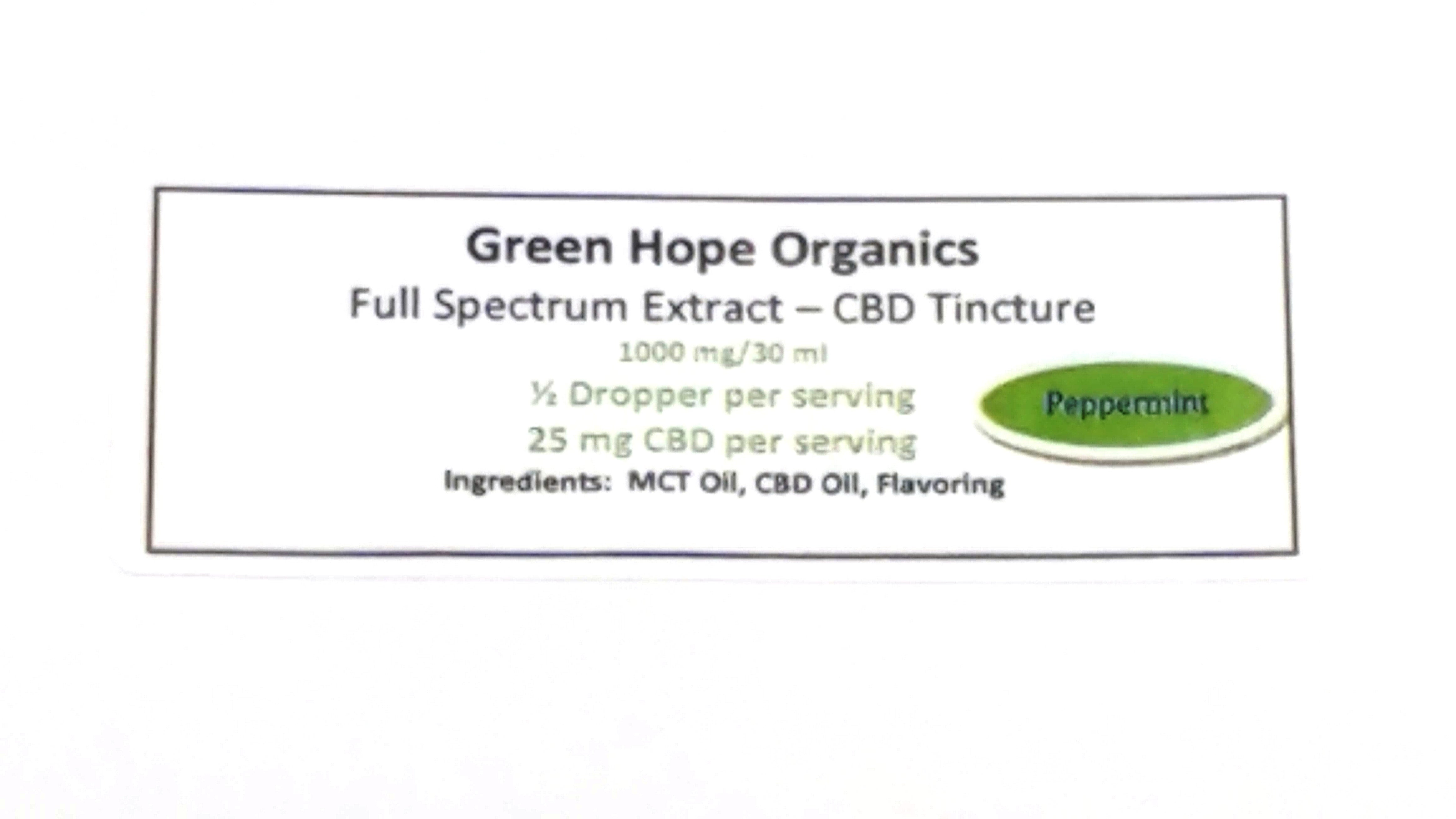 Full Spectrum CBD Tincture - 1000 mg/30 ml